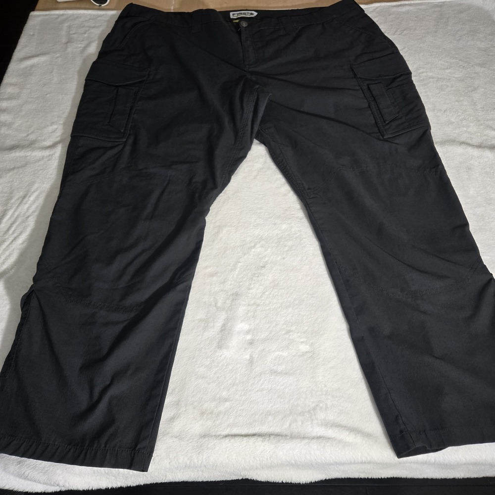 First Tactical Cargo Pants Mens Sz 52"x 31.5" Blk Workwear Station Uniform Duty